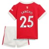 Conjunto (Camiseta+Pantalón Corto) Manchester United Jadon Sancho 25 Primera Equipación 2021/22 - Niño